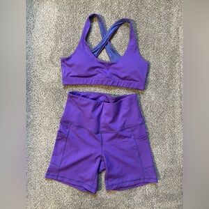 Feed Me Fight Me Purple Workout set